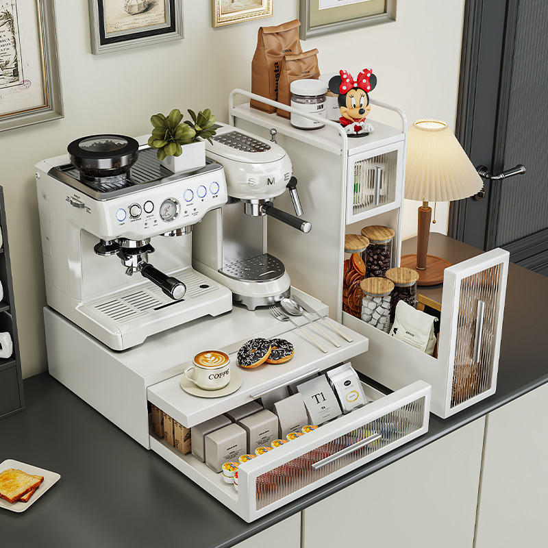 Стойка для хранения капсул кофе, чайных пакетиков, вилок и ложек, для офисного стола и микроволновой печи