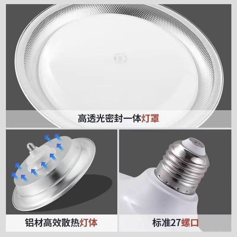 LedE27 screw super bright industrial and mining factory three-proof lamp 50w warehouse factory lamp 200w gymnasium industrial chandelier