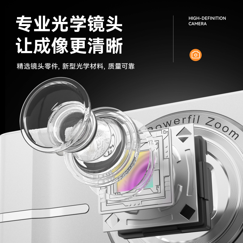 New HD CCD Camera Student Party Selfie Dual Lens Video Recorder Portable Digital Camera 16 Times