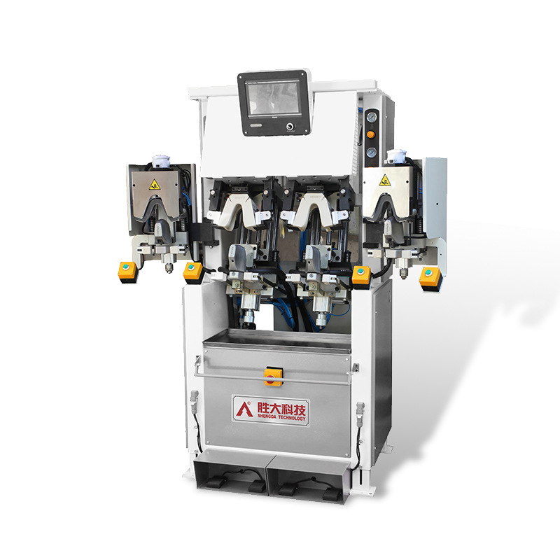Shengda Technology Guangdong High-End Shoe-Shaped Intelligent Powerful Double-Heat and Double-Cool Full-Rubber Mold Heel Shaping Machine Manufacturer Direct Sales