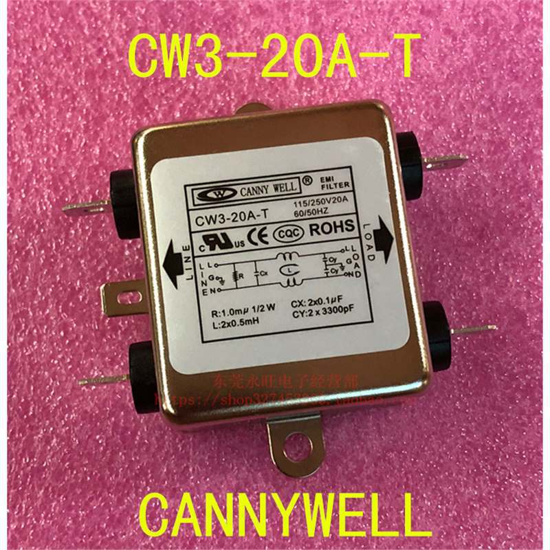 Taiwan Cannywell Power Supply Emi Filter Cw3-6A-10A -20A-T Ac 220V Purifier