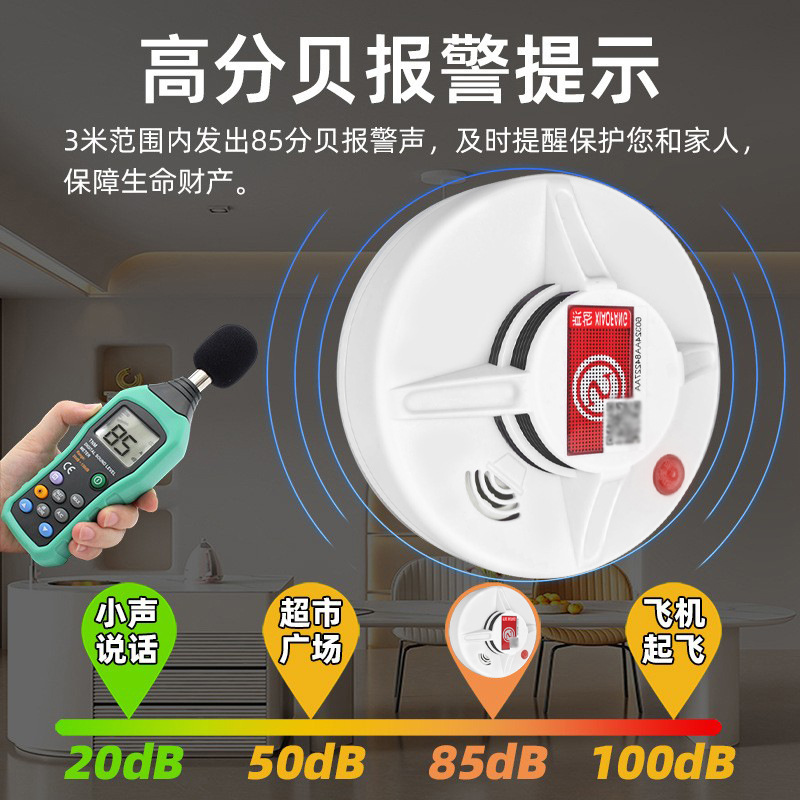 Independent smoke alarm special fire intelligent wireless smoke alarm smoke detector connected to mobile phone