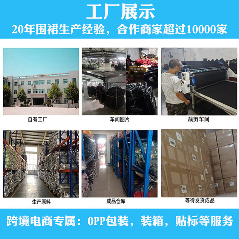 Cross-border Waterproof Oil-proof Canvas Cotton Apron Coffee Shop Kitchen Home Waistline Gardening Denim Work Apron Wholesale