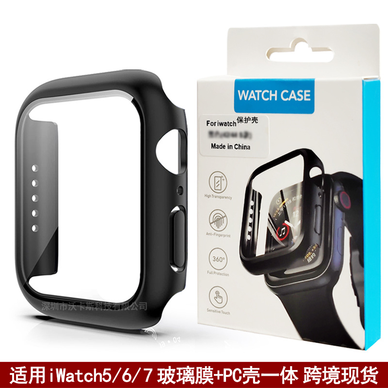 Защитный чехол для Apple Watch 6/7/9/10, защитный чехол для Apple 8 с пленкой