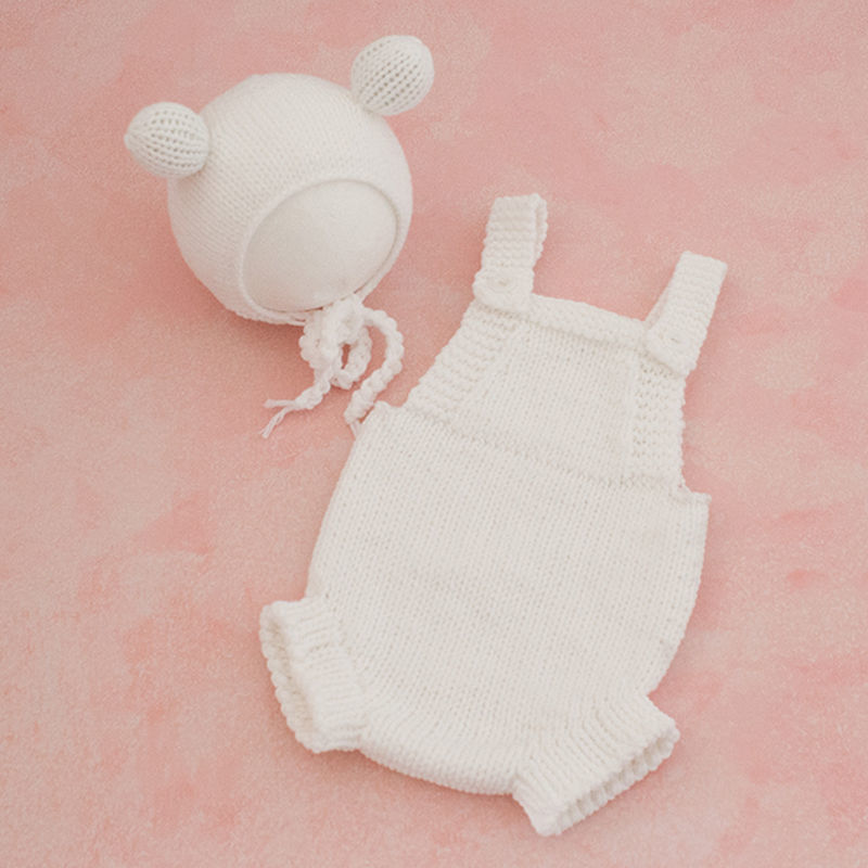 Newborn Kidsren's Photography Clothing, New Full Moon and 100 Days Photo Studio Photography Clothing, Animal Theme Wool Knitted Dreamland