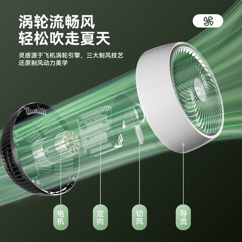 Camel Air Circulation Fan Home Voice Remote Control Convection Floor Fan Silent Table Dual-purpose Electric Fan One Piece