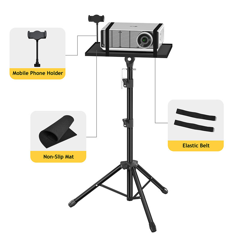 Cross-border Projector Bracket Floor Tripod Folding Telescopic Portable Tray Bedside Notebook Bracket