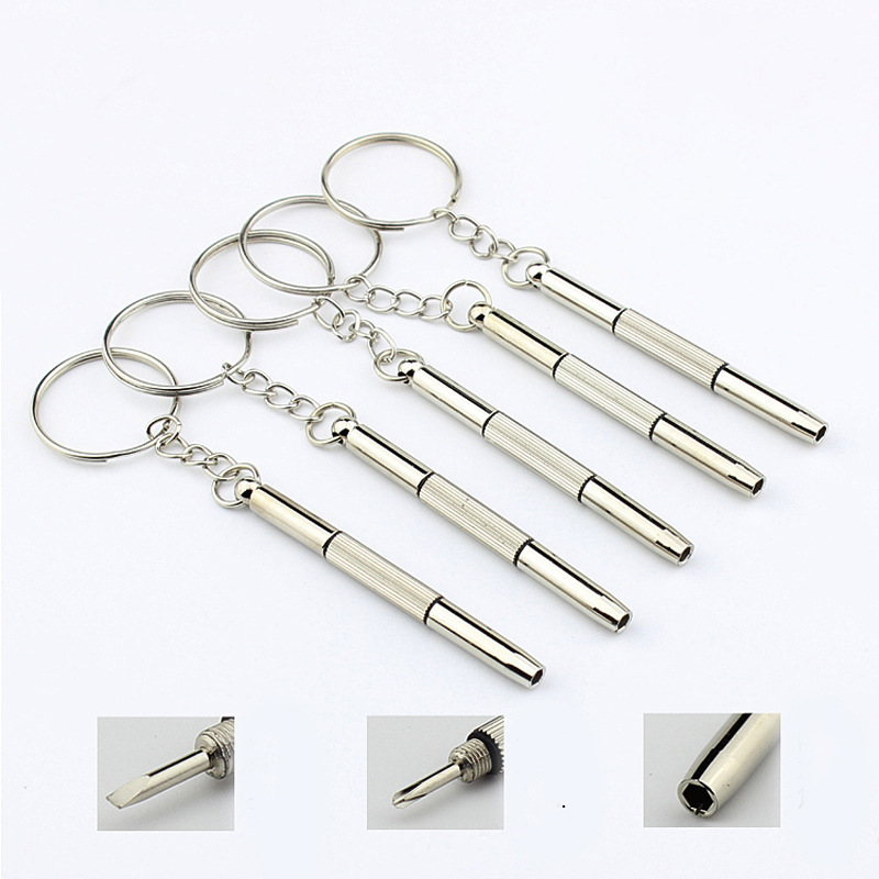 Multifunctional Three-In-One Three-Purpose Screwdriver, Glasses Screwdriver, Small Mini Appliance Disassembly Screwdriver, Portable