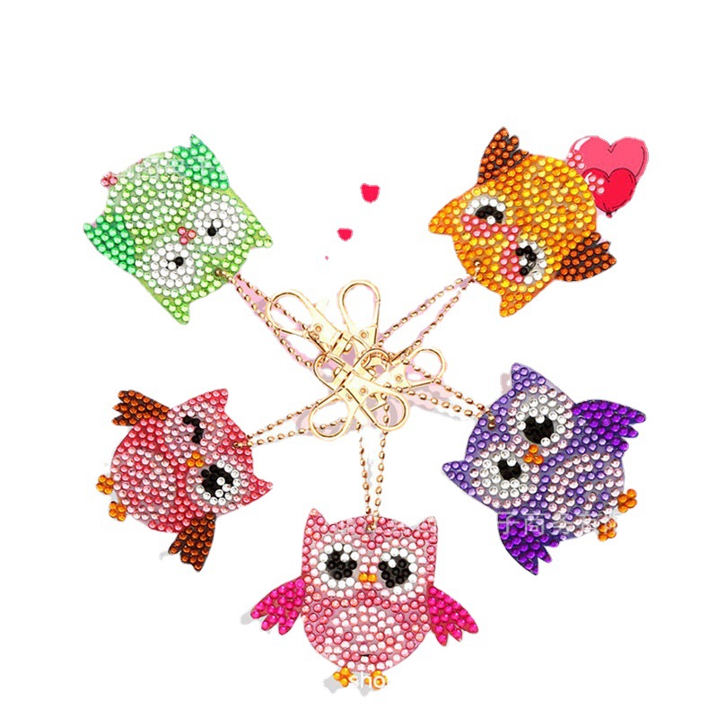 2021 DIY полный алмазный брелок сова