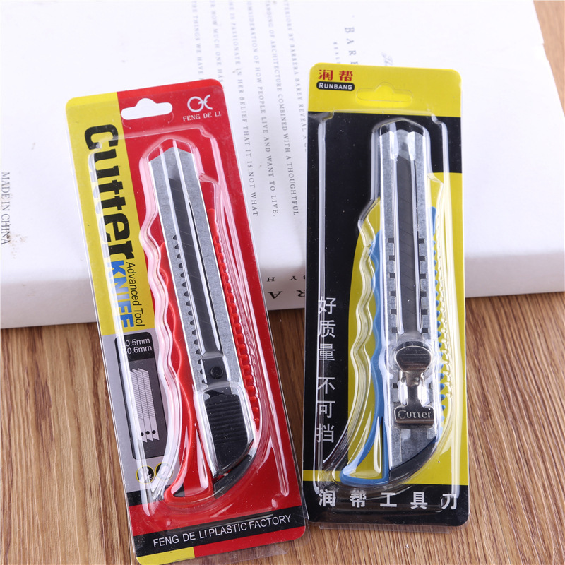 small size portable utility knife stainless steel tool knife metal office stationery paper cutter film blade