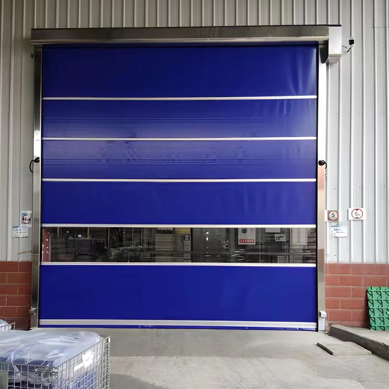 Jingjie Workshop Quick Door Automatic Sensor Pvc Quick Rolling Shutter Door Lift Automatic Door Use