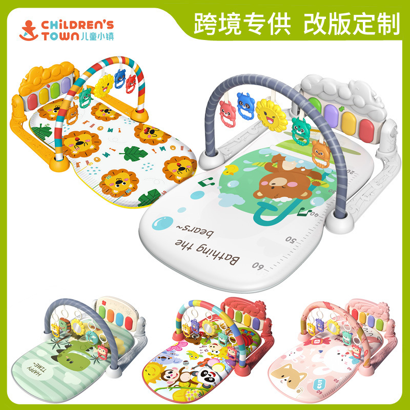 Игрушка-пиано для младенцев, фитнес-рамка, коврик для ползания