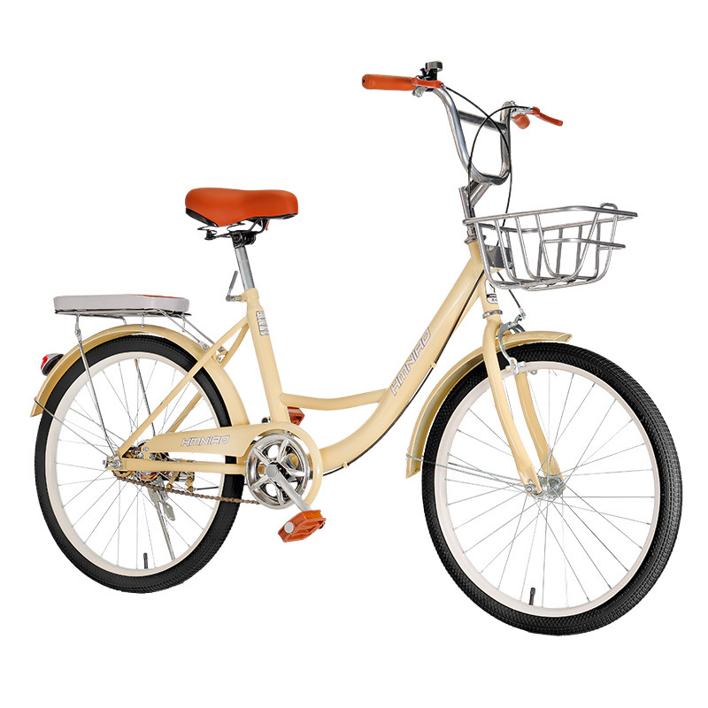 New Bicycle Adult Women's Non-inflatable Solid Tire College Student Lady Commuter Lightweight Bicycle 22-24 Inch