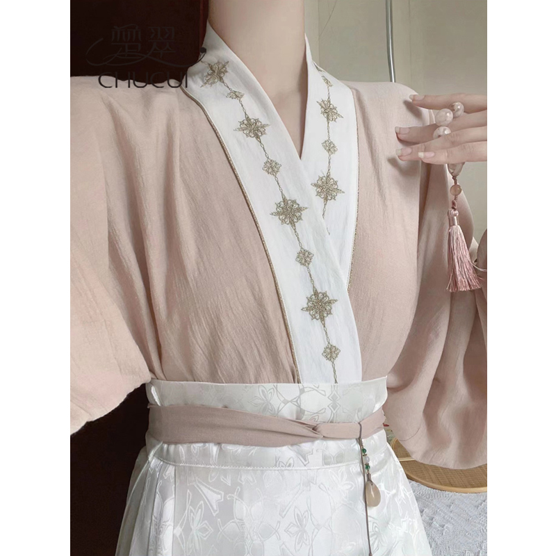 New Chinese style top with vest skirt suit autumn and winter small improved Ming Han clothing adult women's clothing