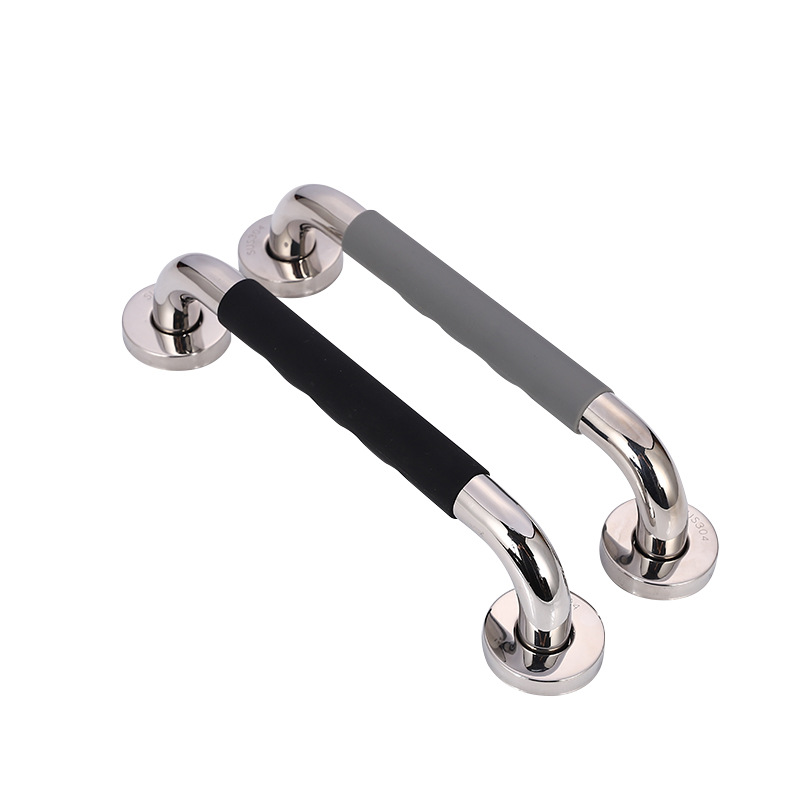 304 Stainless Steel Silicone Handrail Handicap Handrail Barrier-free Elderly Toilet Handrail Non-slip Toilet Handle