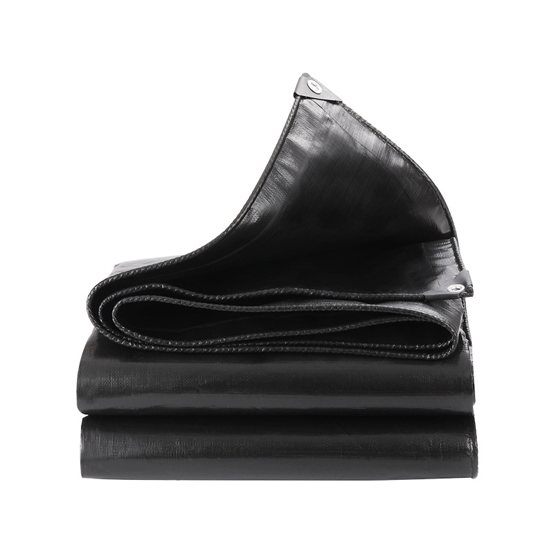 Cross-border tarpaulin sunshade plastic tarpaulin pond impermeable grain tarpaulin pe woven tarpaulin black tarpaulin