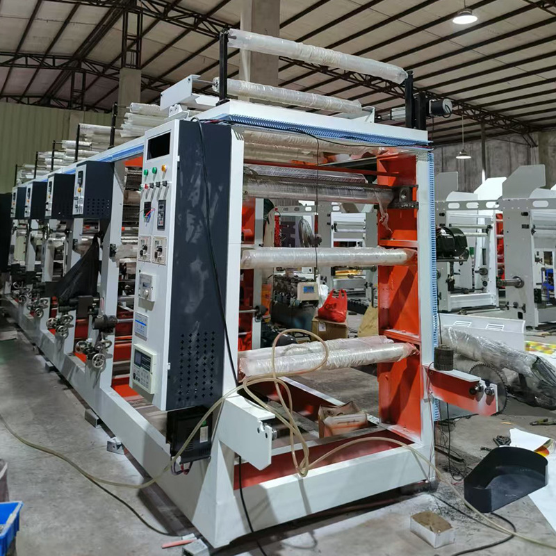 900 type 4 color with shaft double head copperplate printing machine plastic film printing machine pe plastic bag printing machine