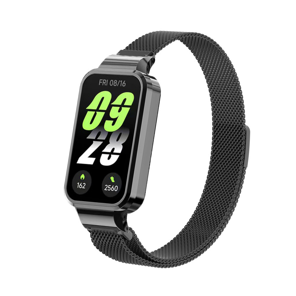 For Redmi Bracelet 3 Milano Strap Metal Milanese Magnetic Strap 9active Wristband Metal Frame