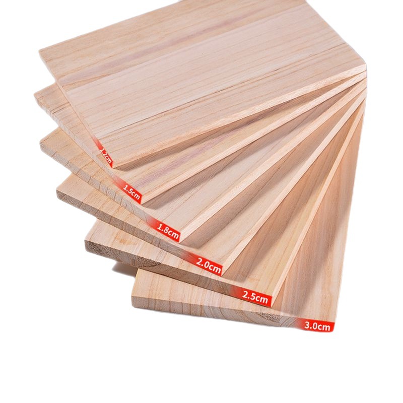Chengyang solid board piece board piece paulownia wood log material wall shelf partition wardrobe layered plate one piece