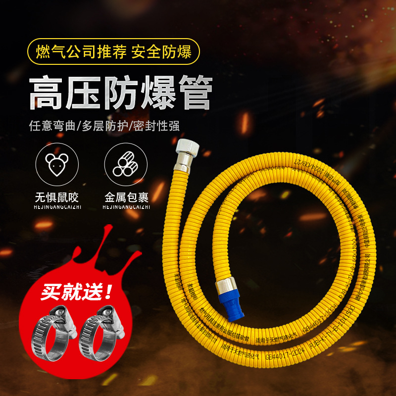 New National Standard Gas Pipe Explosion-Proof Special Pipe Natural Gas Liquefied Armored Thickened Medium-Pressure High-Pressure Explosion-Proof Gas Pipe