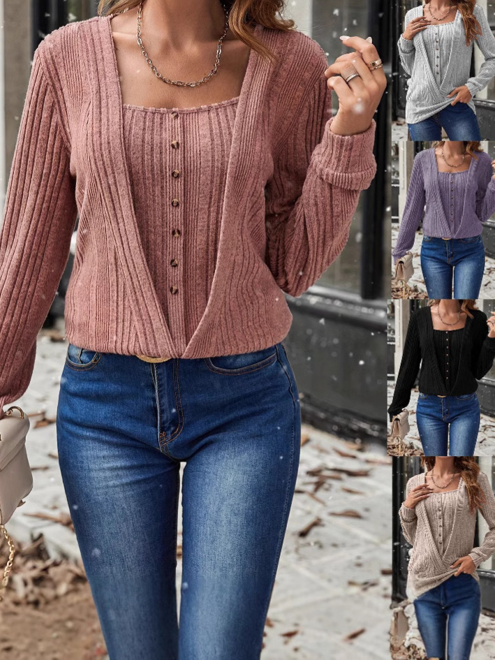 Осенне-зимняя одежда в европейском и американском стиле вязаные изделия и вязаные вещи