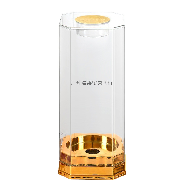 Transparent Bronzing Transparent Wine Box Private Wine Cabinet Wine Bottle Acrylic Boxed Wine Outfit Outer Packaging Bottle