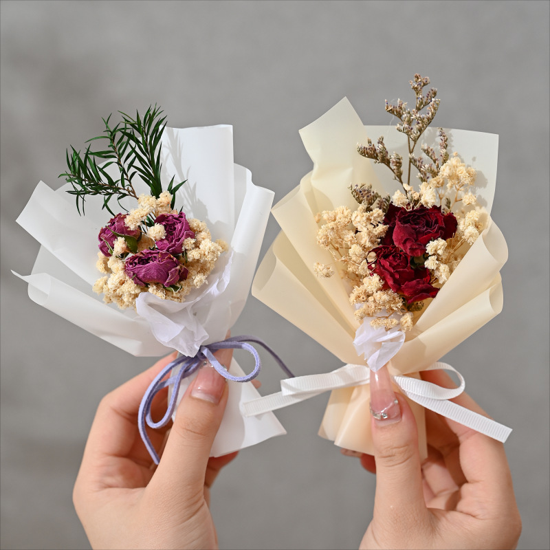 Artificial Flowers, Fake Flowers, Baby's Breath Small Bouquets, Everlasting Flowers, Dried Flowers, Gifts, Handmade Bouquets, Wholesale Cross-Border Souvenirs