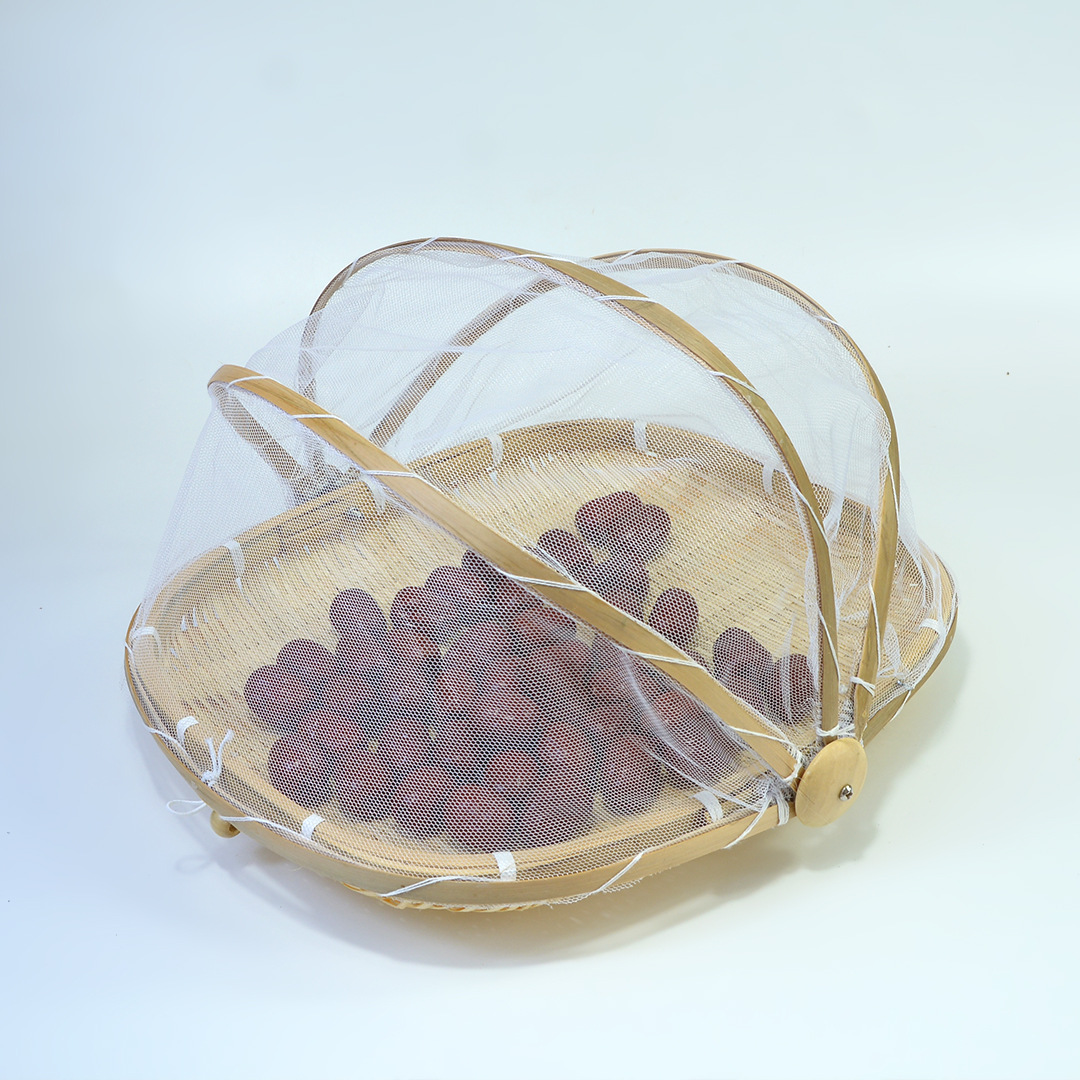 Bamboo woven drying basket household steamed bread round dustpan bamboo woven square bamboo basket bamboo bamboo woven handmade dustpan