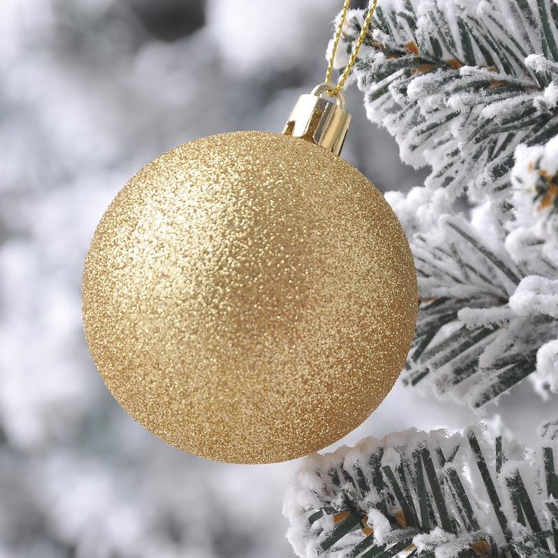 Source Factory Supply Christmas Tree Decorations Electroplated Christmas Ball Christmas Hanging Plastic Ball Decoration Supplies