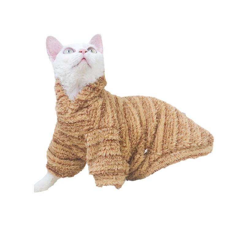 Cross-border Devins Fax hairless cat clothes autumn and winter comfortable velvet autumn and winter warm cat clothing wholesale in stock