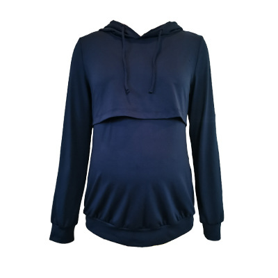 2025 European and American Autumn and Winter New Maternity Tops Hoodies Home Comfortable Loose Long-Sleeved Maternity Sweatshirts Customized