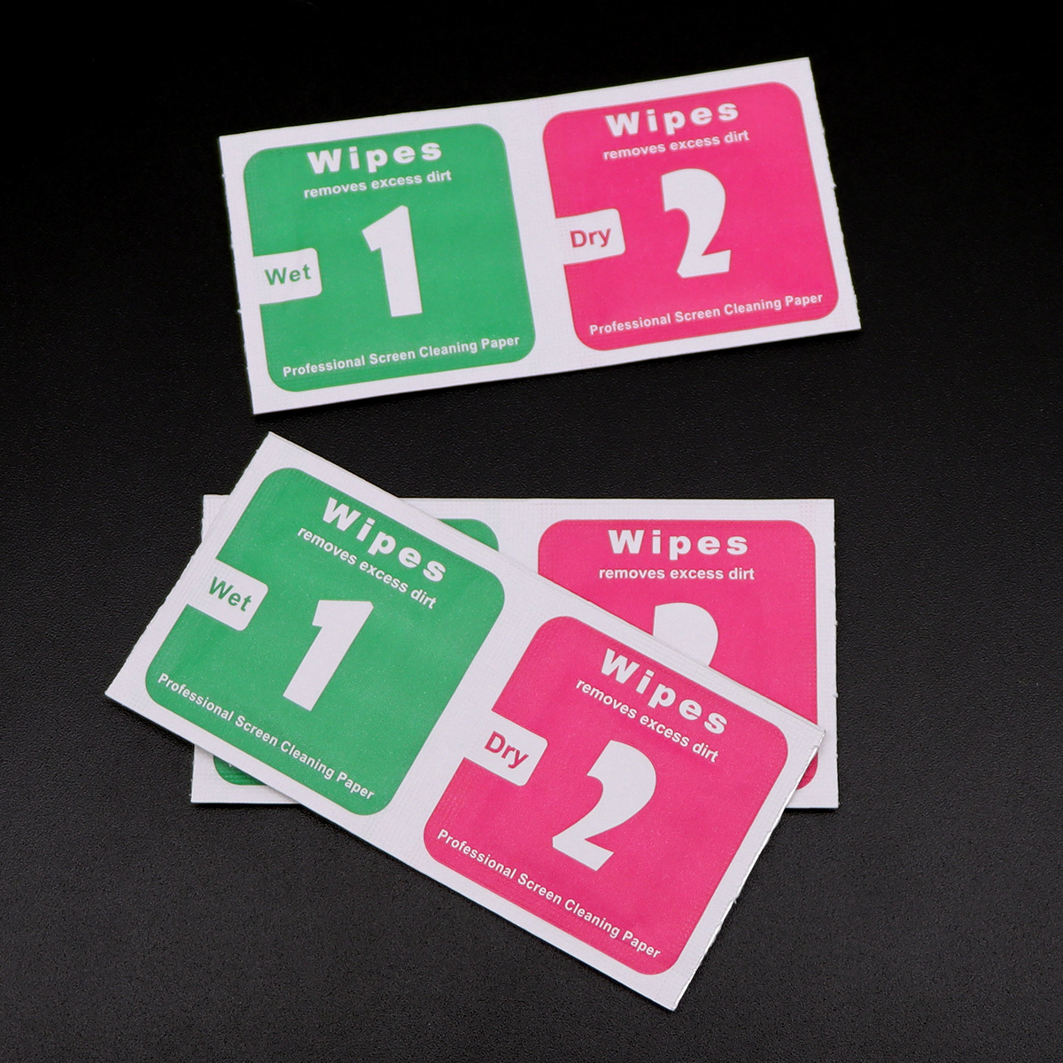 Оптовая продажа 1 2, сухой и влажный алкогольный пакет, вспомогательные инструменты для закаленной пленки мобильного телефона, комплект для удаления пыли и очистки, алкогольная вата