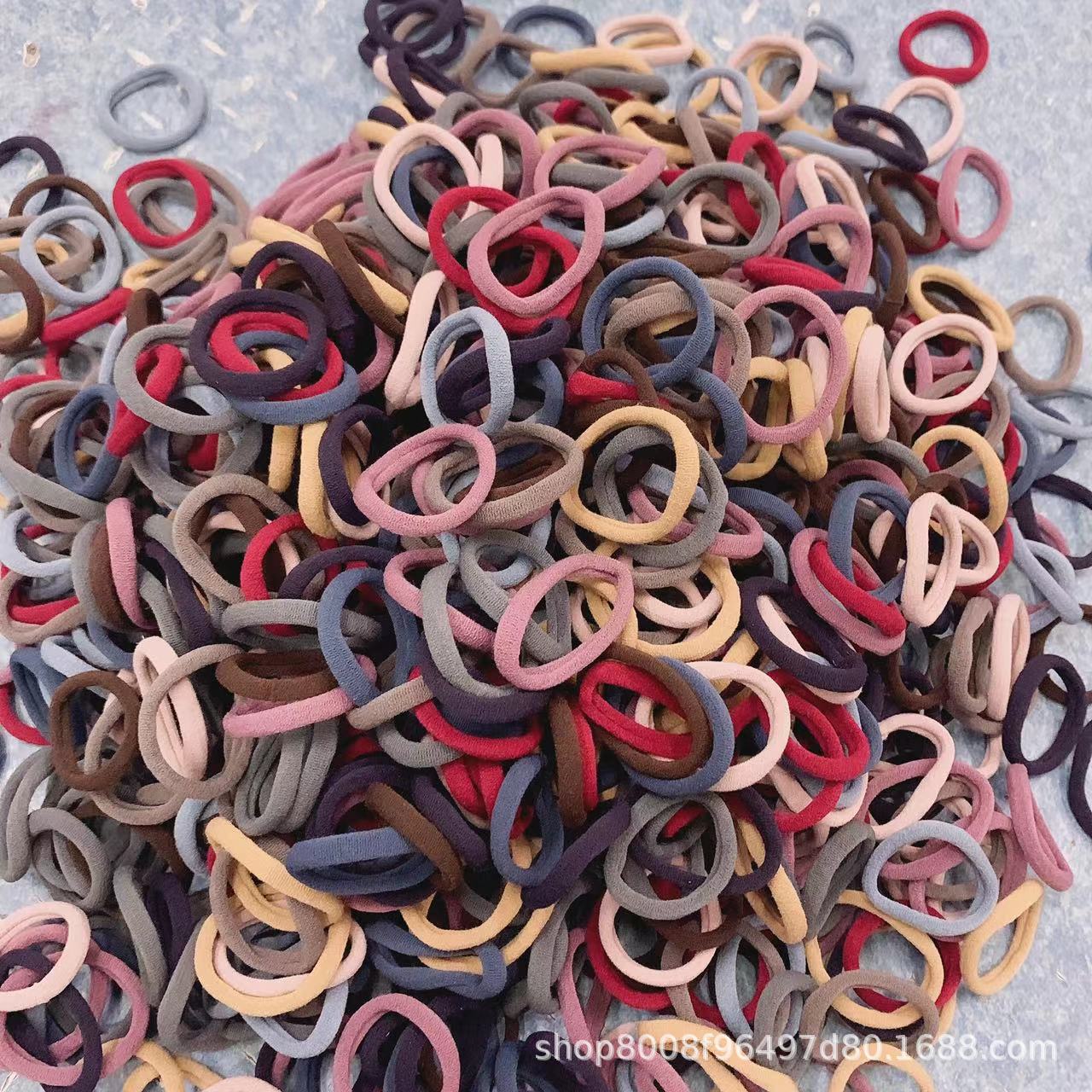 Shake The Voice live broadcast 9.9 high elastic 100 rubber band strong pull continuous head rope children do not hurt hair headdress Net red hair ring