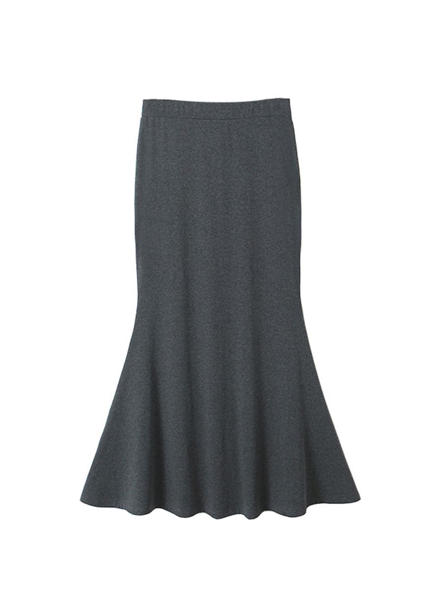 Draping hot girl fishtail skirt Runqi 8875 plus size women's new French fishtail skirt OL long skirt