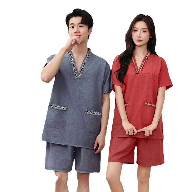 Sweaty Clothes Women's Bathrobe suit Home Pajamas Couple Clothes Bath Sauna Clothes plus size High-end Bathrobe Men's