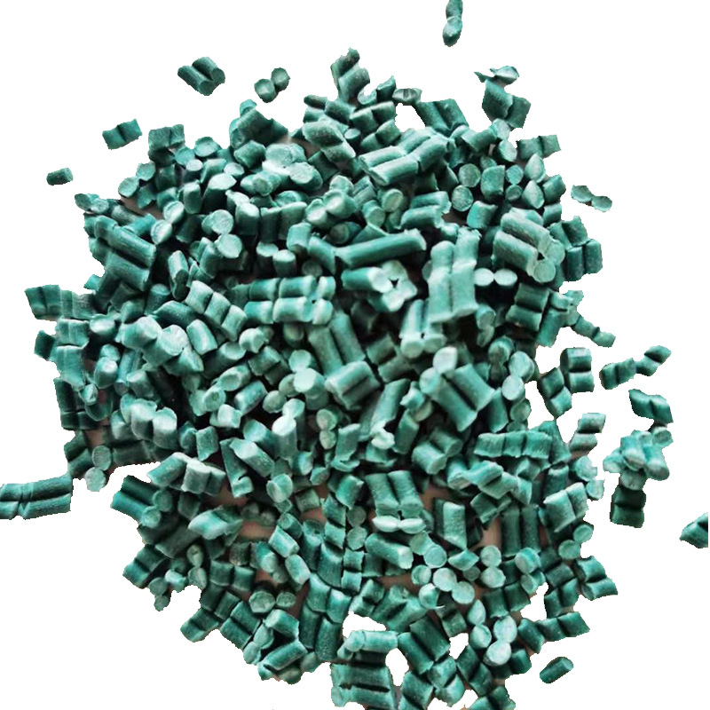Factory wholesale pipe fittings pvc plastic particles dark green recycled particles wire and cable injection molding particles