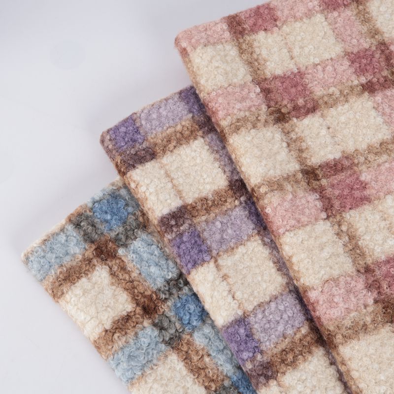 Ткань оптом с принтом в клетку из полиэстера и овечьей шерсти, клетчатый шерстяной шарф для осени и зимы