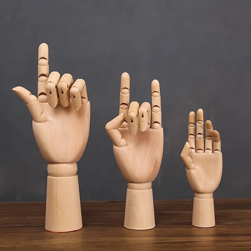 Wholesale In-Stock Wooden Jointed Puppets, Wooden Dolls, Manga Festival Finger Models, Art Home Decorations