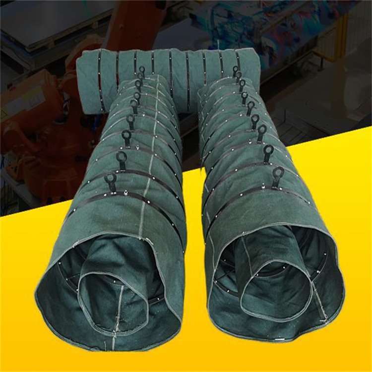 Прямой заводской телескопический стальной трубопровод, ПВХ, телескопическая воздушная труба, система свежего воздуха, шланг, нейлоновая ткань