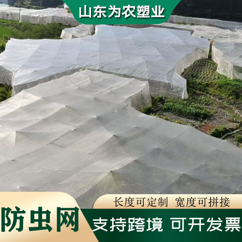40 Mesh 60 Mesh 80 Mesh 100 Mesh Cross-Border Plant Mesh Cover Export Cutting Polyethylene Insect-Proof Mesh Vegetable Greenhouse Mesh