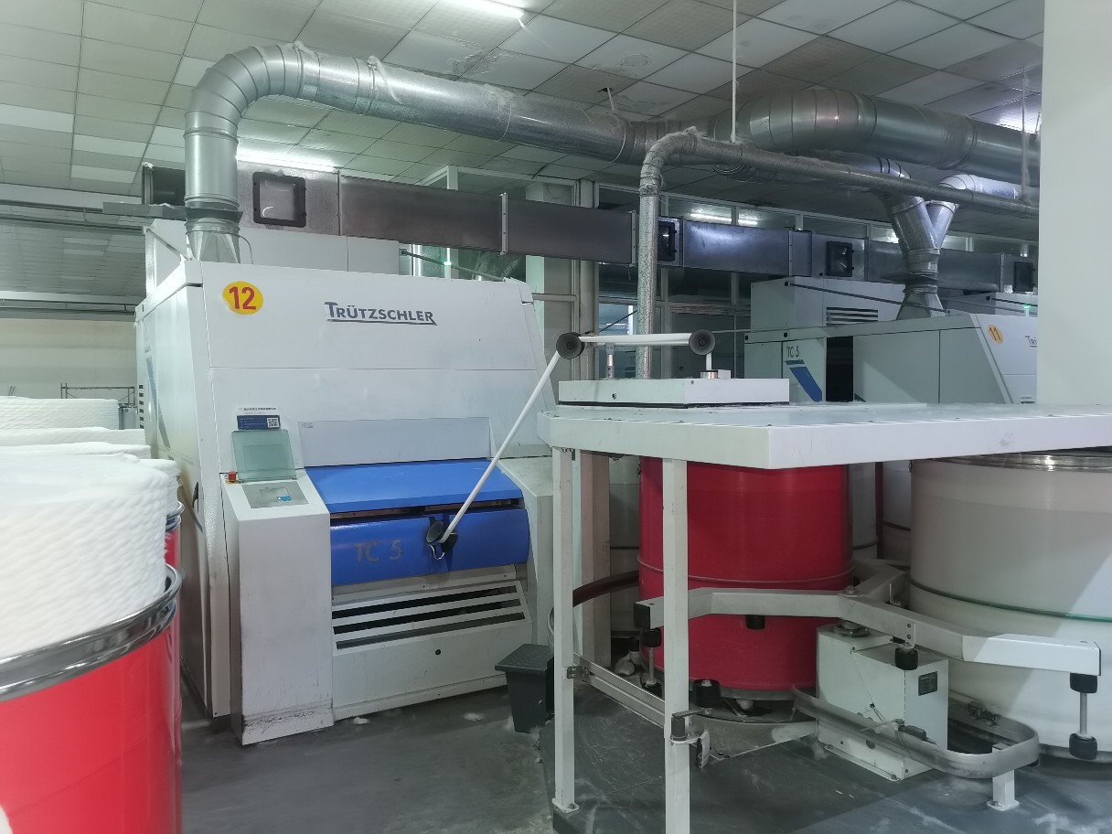 Used Trützschler Tc5 Clear and Combing Unit Trützschler Tc5 Carding Machine One to Eighteen One Machine Two Lines for Sale