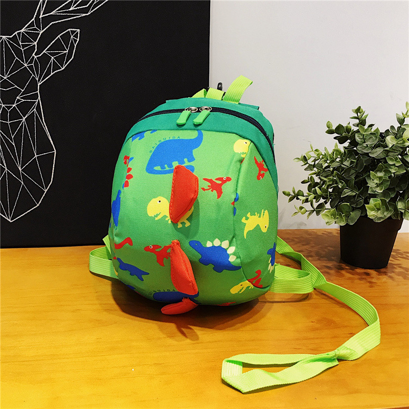 Wholesale Kindergarten Children's School Bag Cartoon Cute Dinosaur Anti-lost Baby Bag Small Backpack Children's Small School Bag