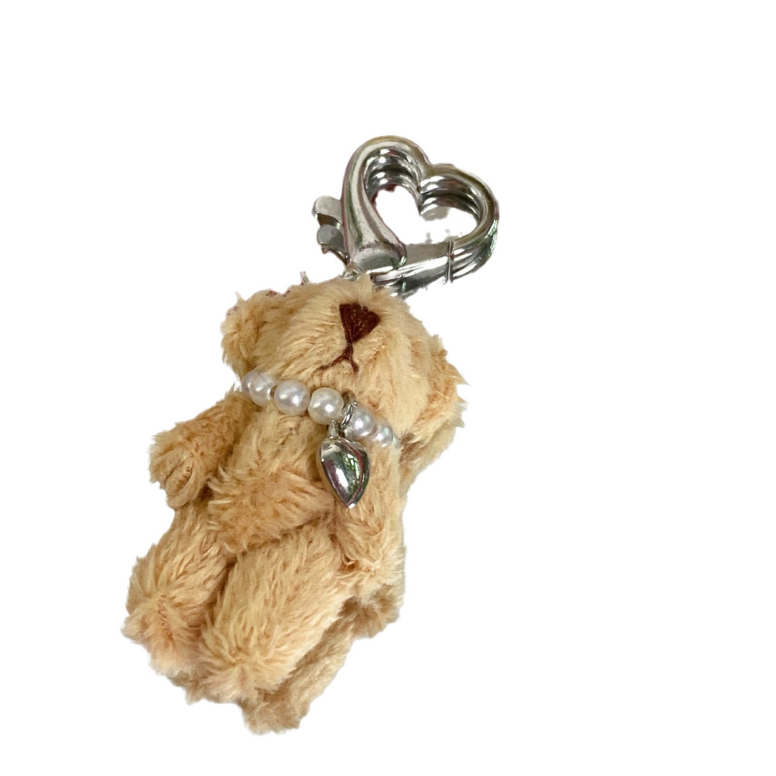 Girl heart joint bear plush teddy bear Rabbit mobile phone chain cute doll doll bag buckle keychain ins