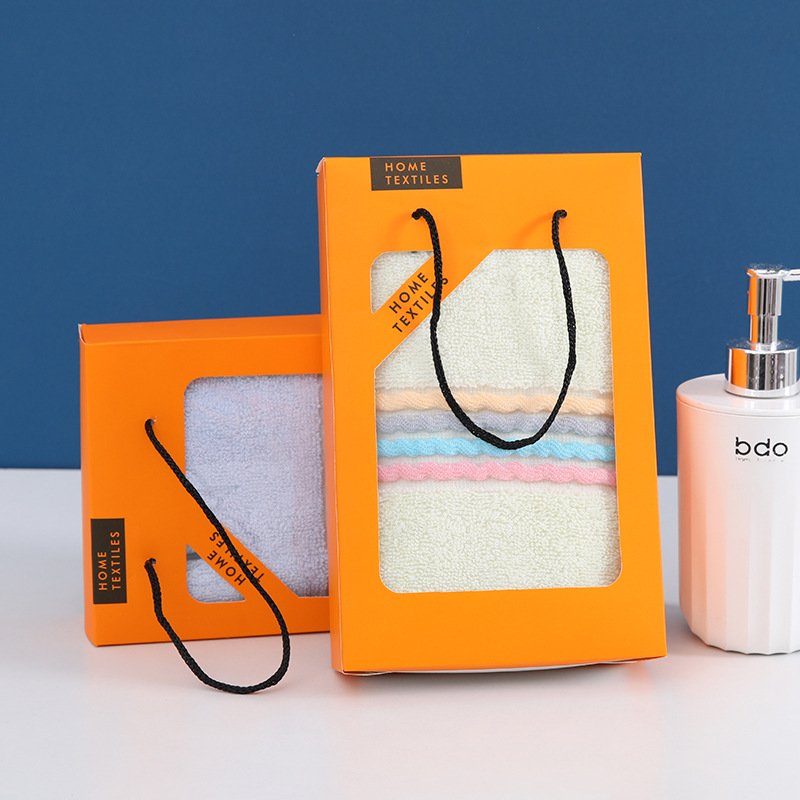 Оптовая коробка подарочная с хлопковым полотенцем, индивидуальная логотип, подарок на мероприятие, впитывающее хлопковое полотенце