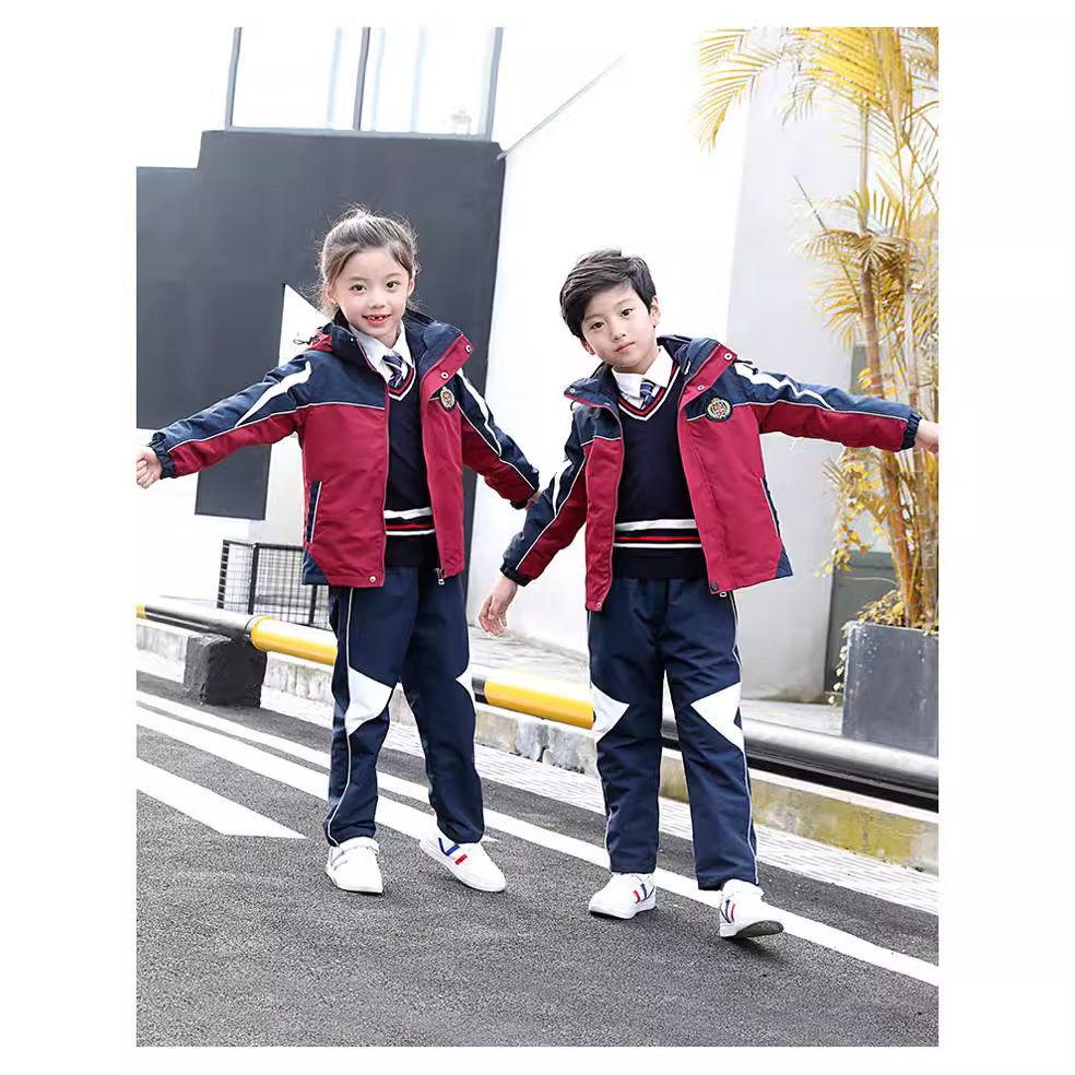 Primary School Students' Jackets, School Uniforms, Spring and Autumn Clothing, Middle and High School Uniforms, Wholesale Kindergarten Uniforms, Autumn and Winter Clothing