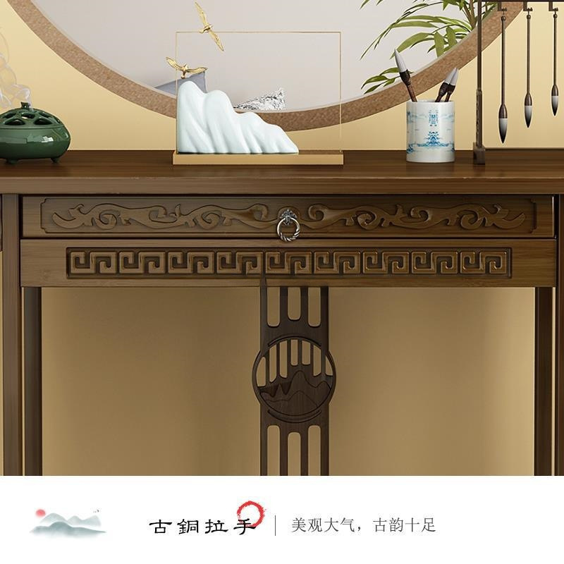 New Chinese-style Entrance Table Living Room Wall Table Solid Wood Chinese-style Entrance Table Household Long Table Home Table