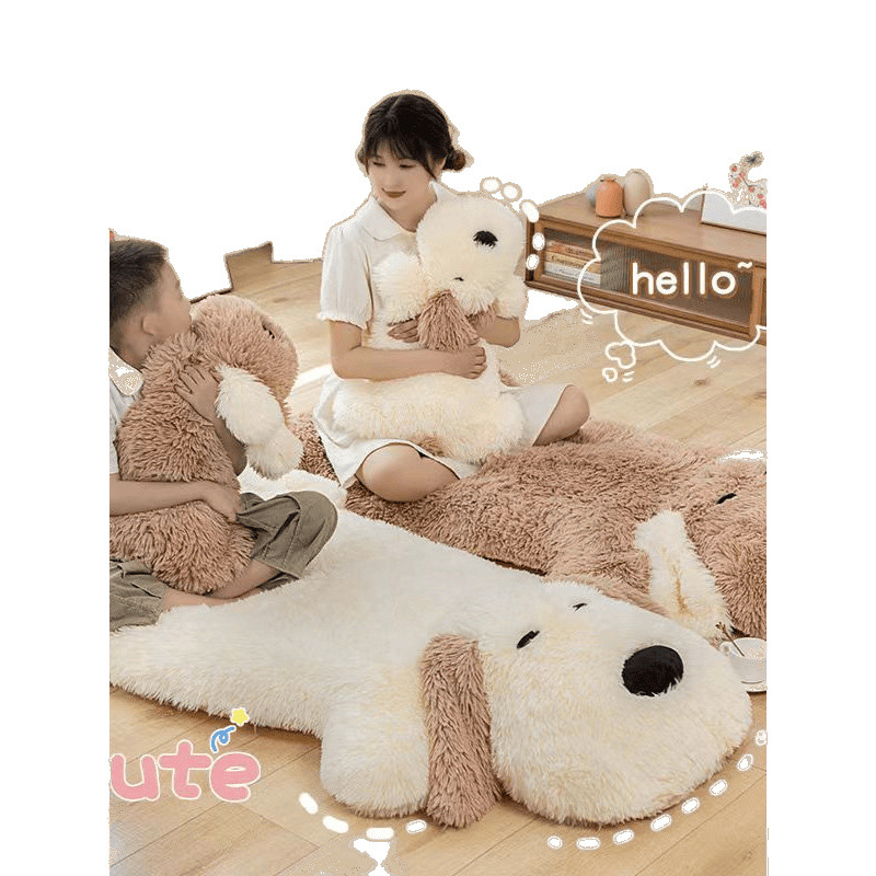 Wangcai Dog Pillow Cushion Plush Lying Dog Can Make Floor Cushion Lazy Sofa Bedroom Bay Window Cute Carpet