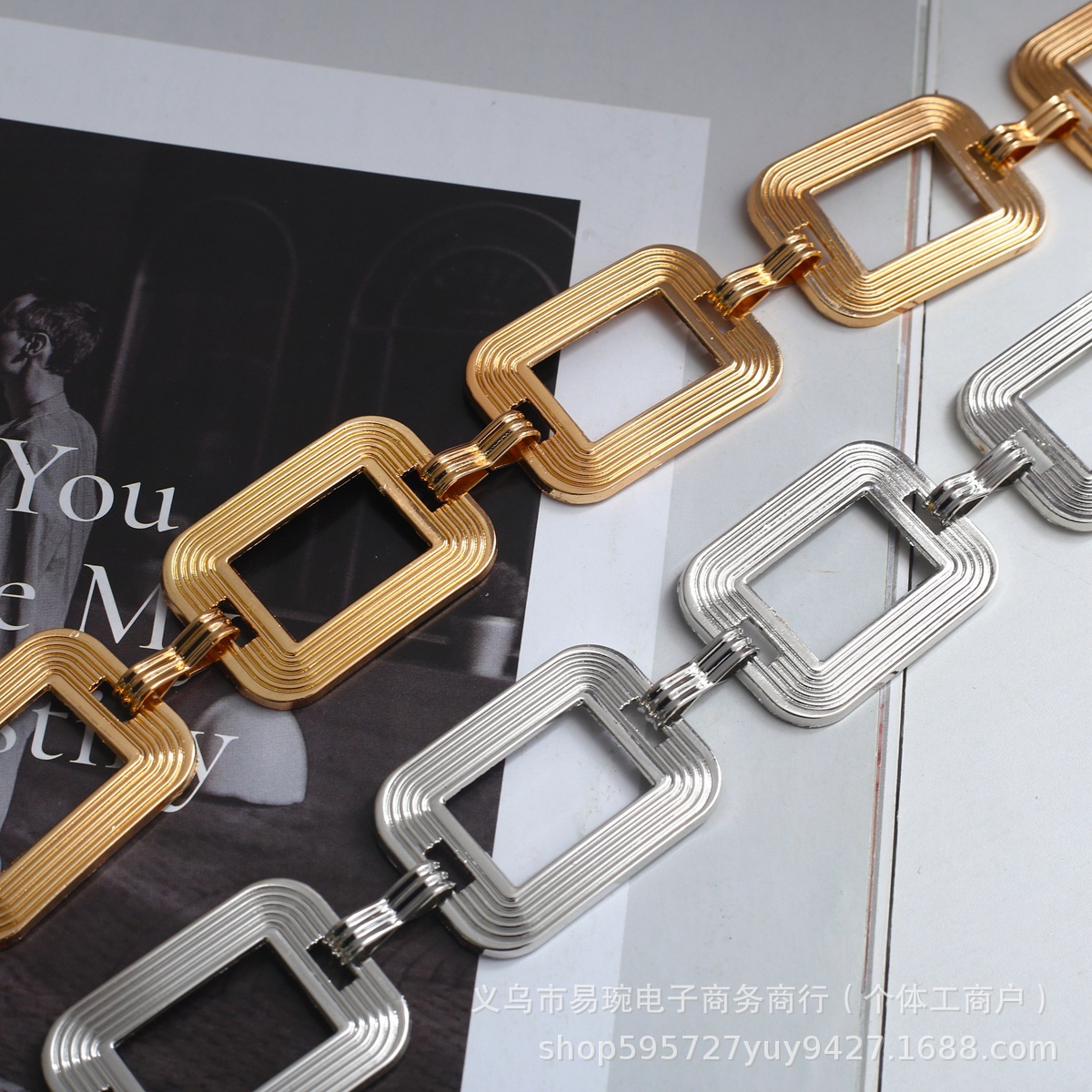 Fashionable and Versatile Accessories Belt Chain Women's Thin Metal Waist Chain Women's Decorative Long Shirt Dress T-Shirt Pants