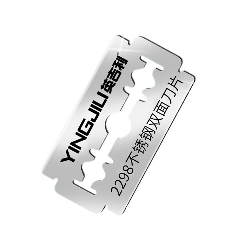 English Double-Sided Blade Old-Fashioned Knife Holder Stainless Steel Blade Men's Razor Manual Razor Blade Razor