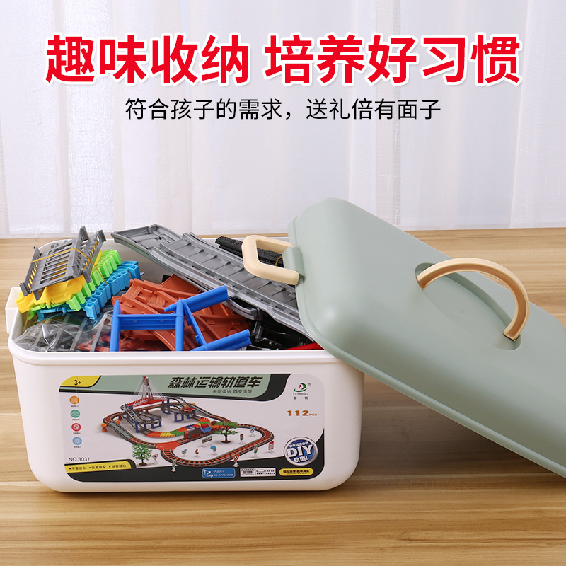 Children's Small Train Toy Rail Car Roller Coaster High-Speed Rail Electric Train Harmony Car Boy 3 Years Old 6
